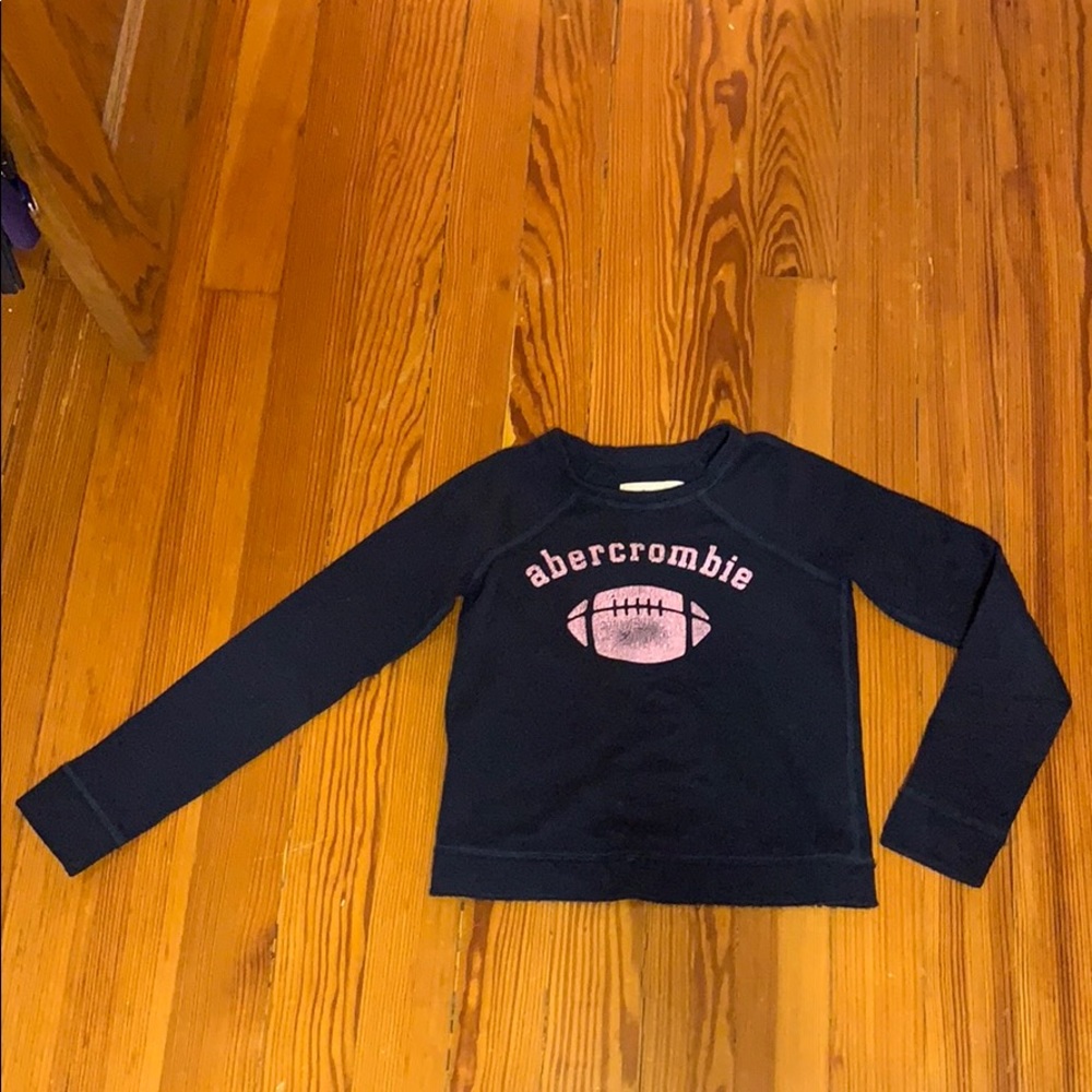 Girls Abercrombie kids navy blue sweatshirt